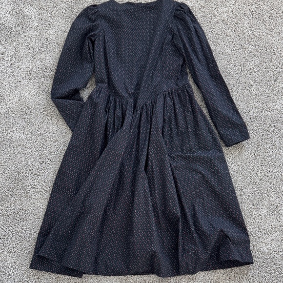 Laura Ashley Navy Long-Sleeve Dress - Picture 1 of 9